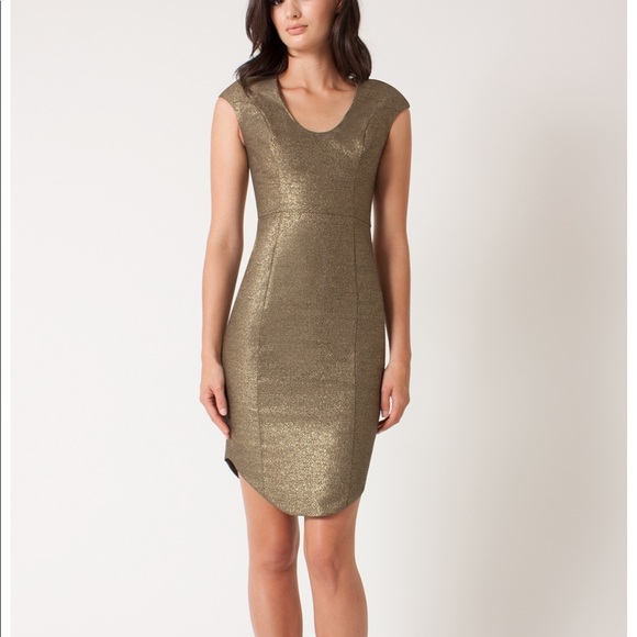 Black halo gold dress Clearance
